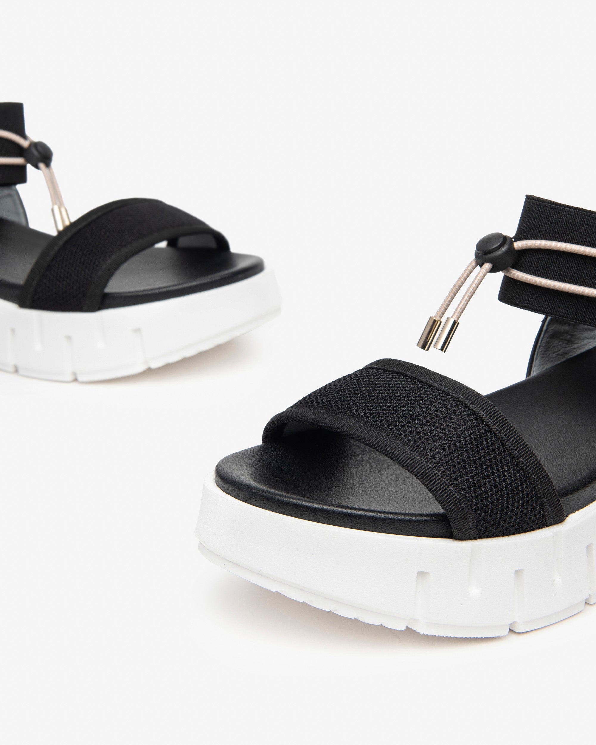 Sandali Donna in Pelle e Tela