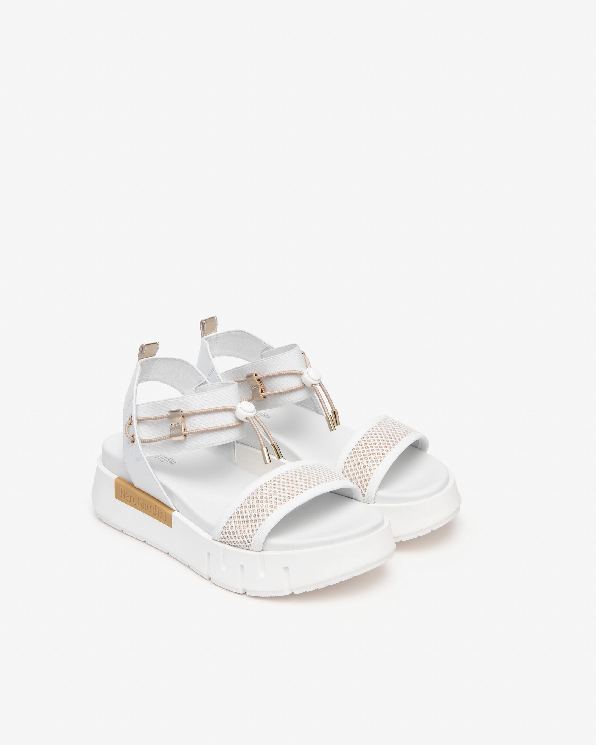 Sandali Donna in Pelle e Tela