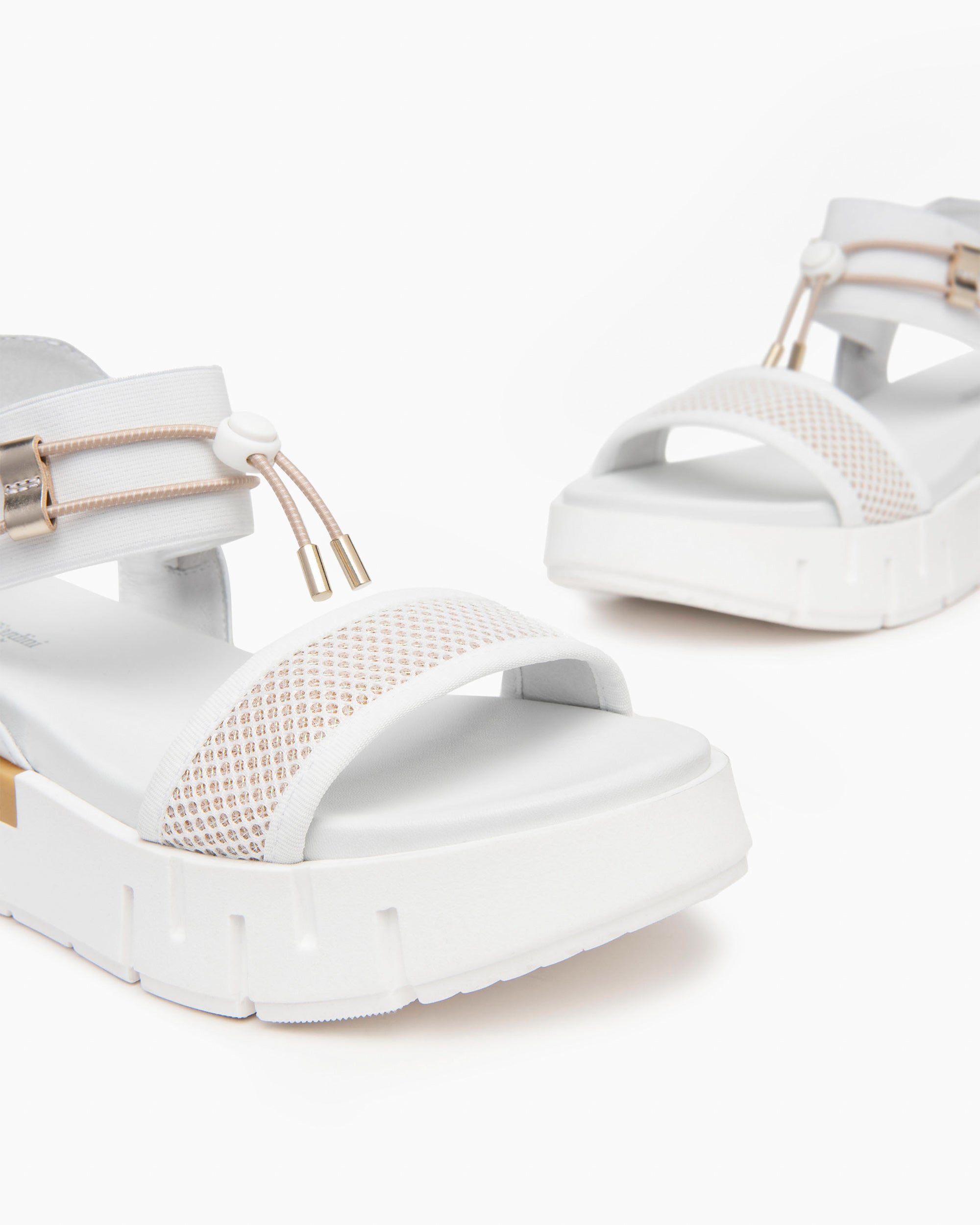 Sandali Donna in Pelle e Tela