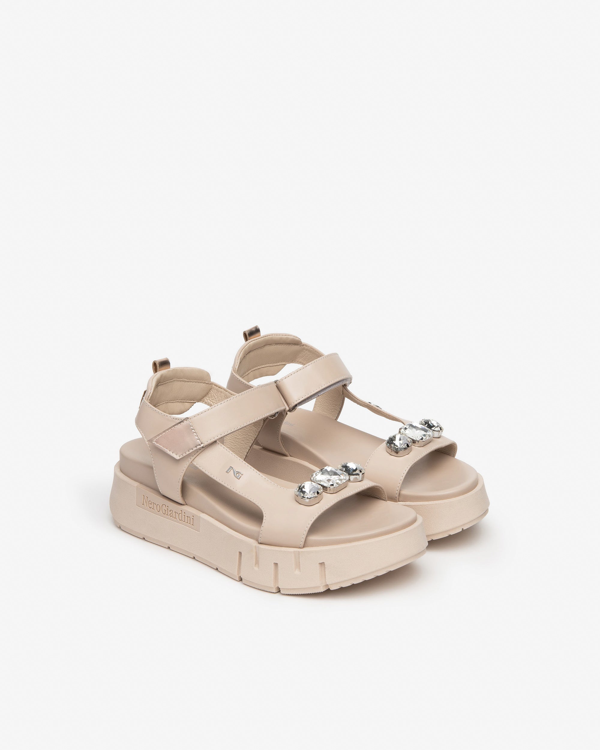 Sandali Donna in Pelle e Materiale Tecnico