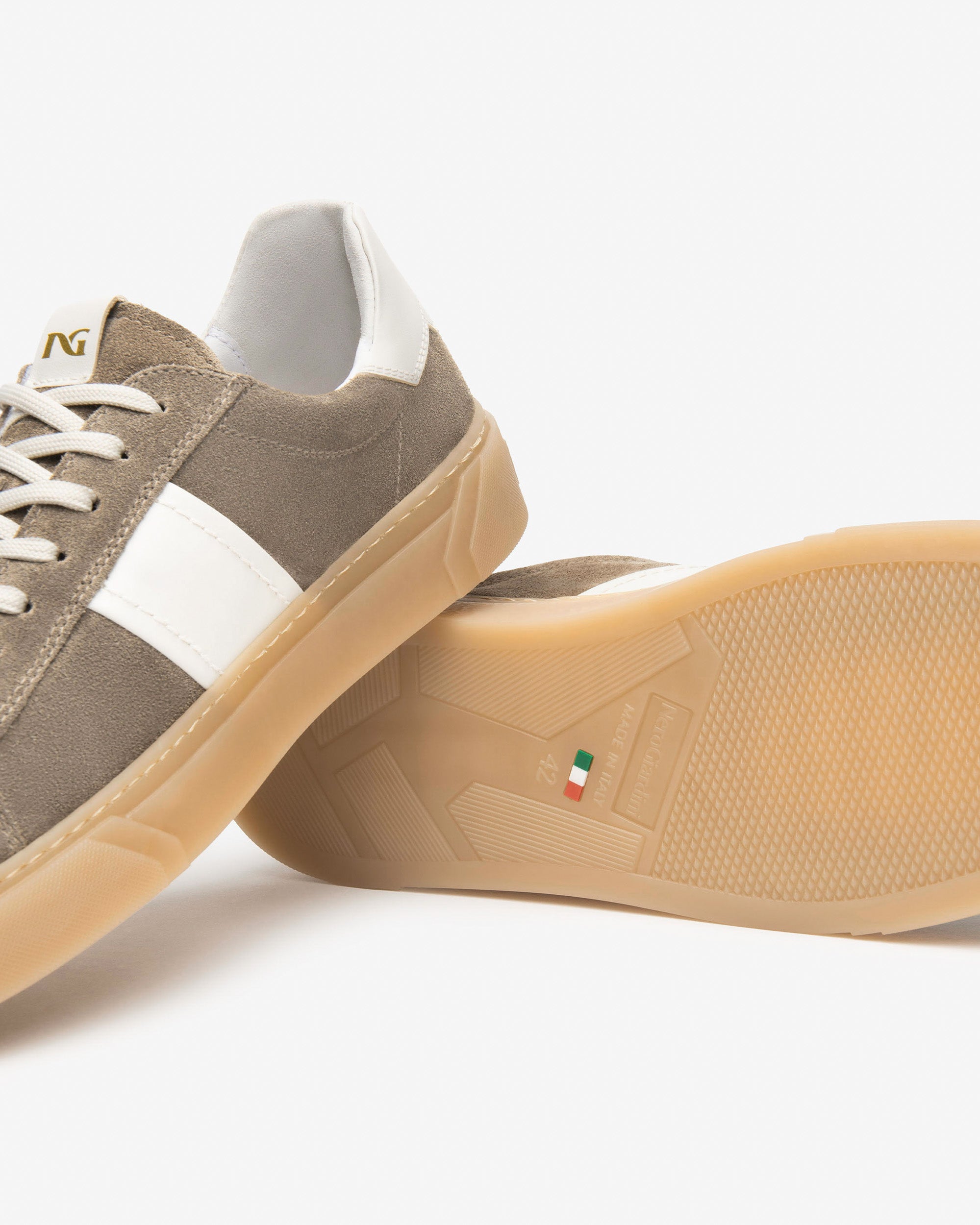 Sneakers Uomo in Camoscio e Pelle