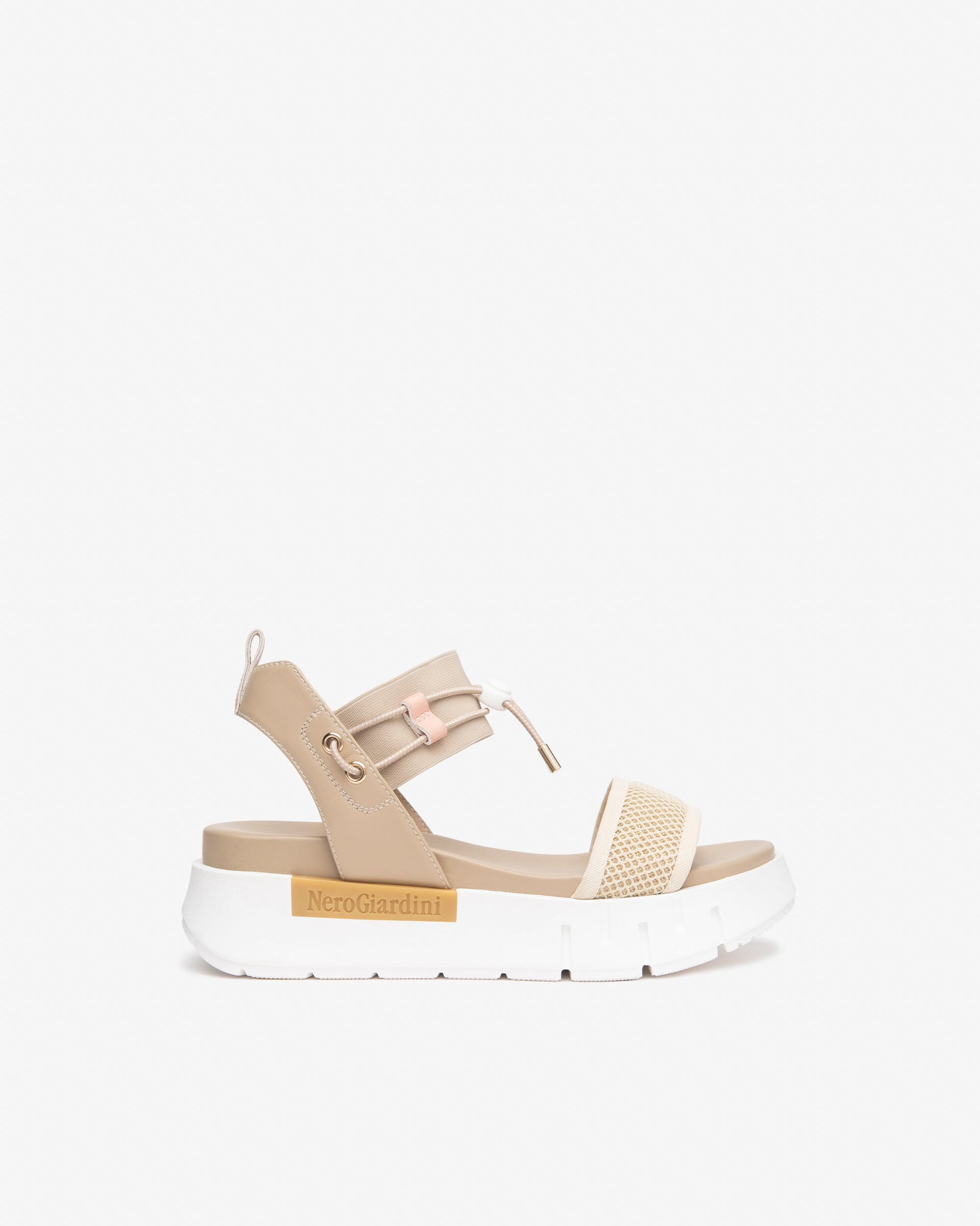 Sandali Donna in Pelle e Tela