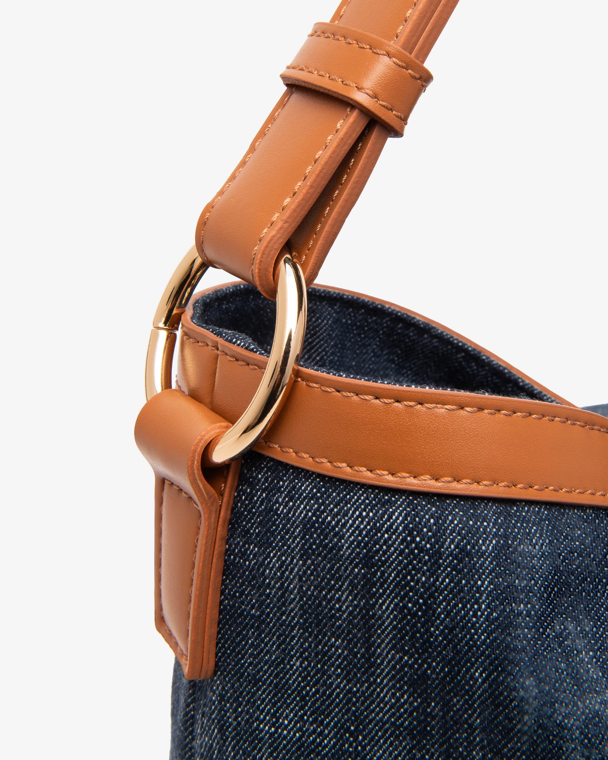 Borsa Hobo da Donna in Tessuto e Materiale Tecnico