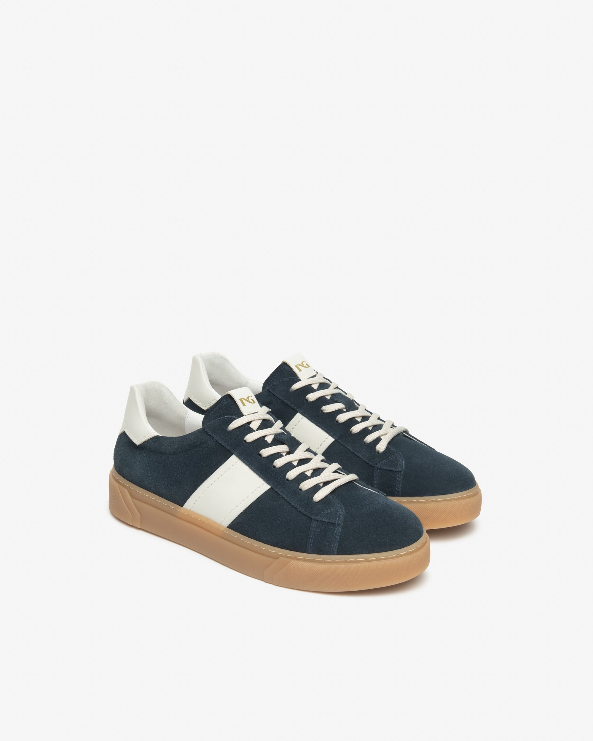 Sneakers Uomo in Camoscio e Pelle