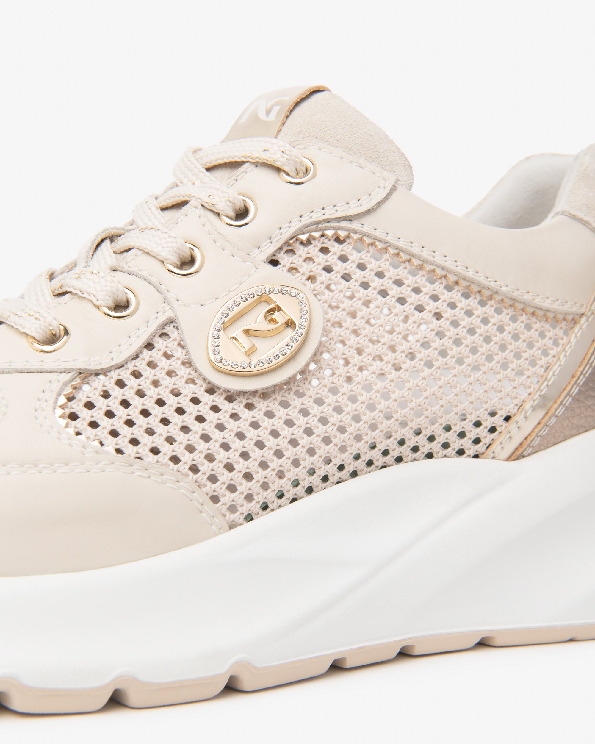 Sneakers Donna in Pelle, Tela e Materiale Tecnico