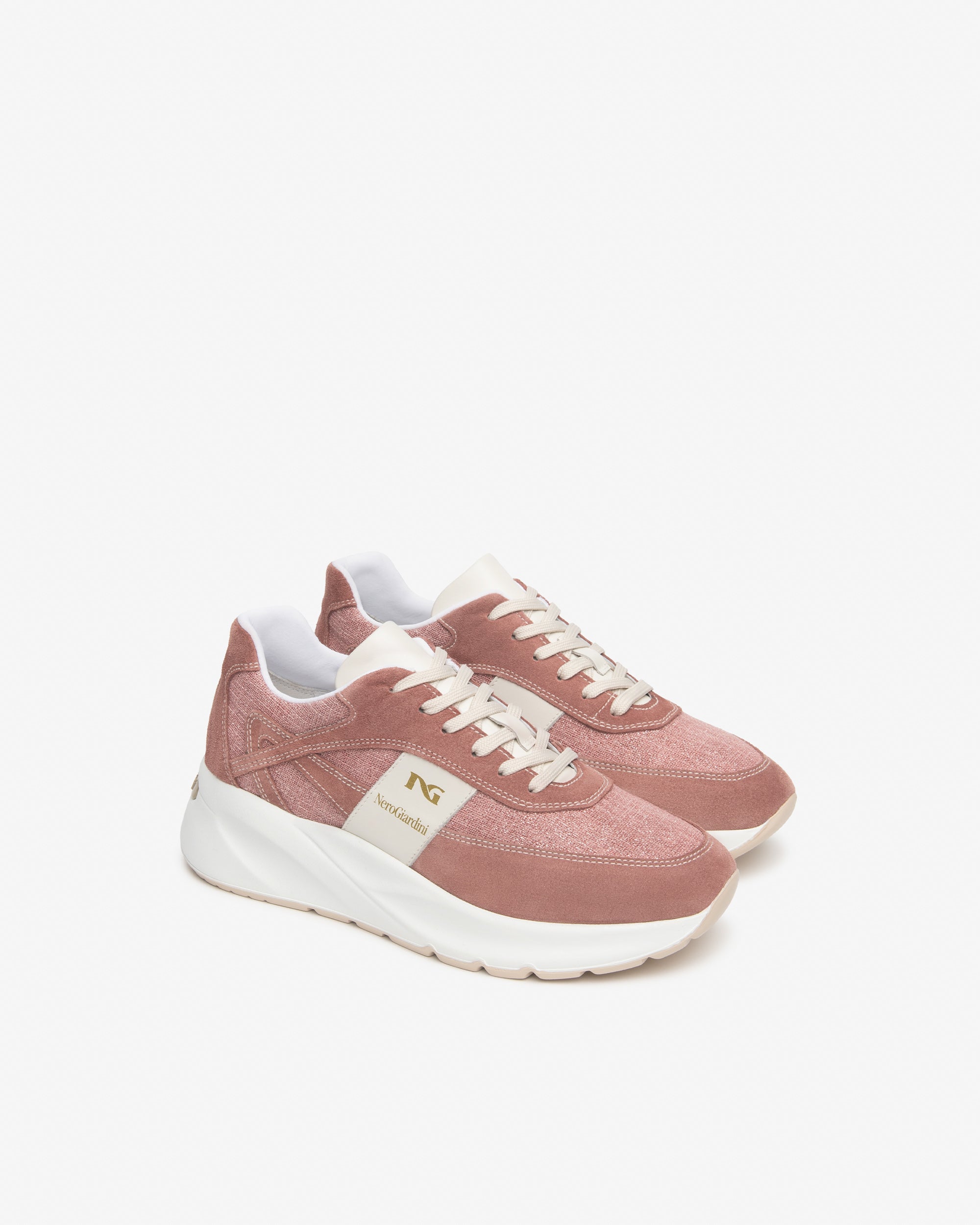 Sneakers Donna in Suede e Tessuto