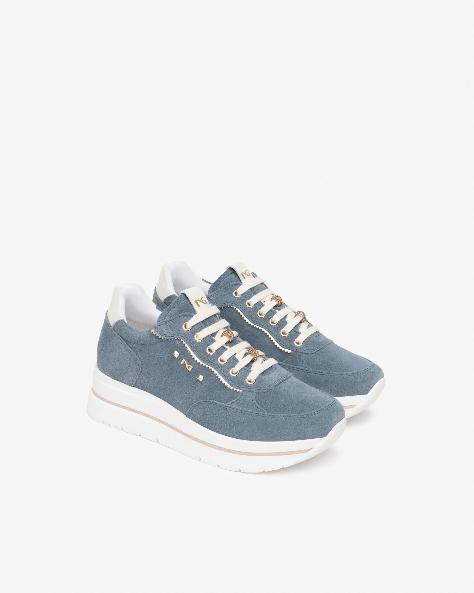 Sneakers Donna in Suede e Materiale Tecnico