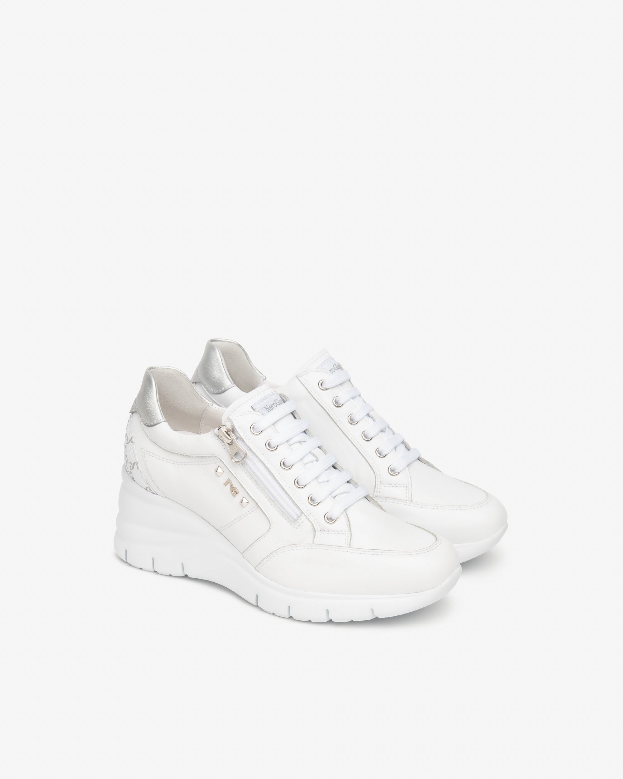 Sneakers Donna in Pelle e Materiale Tecnico