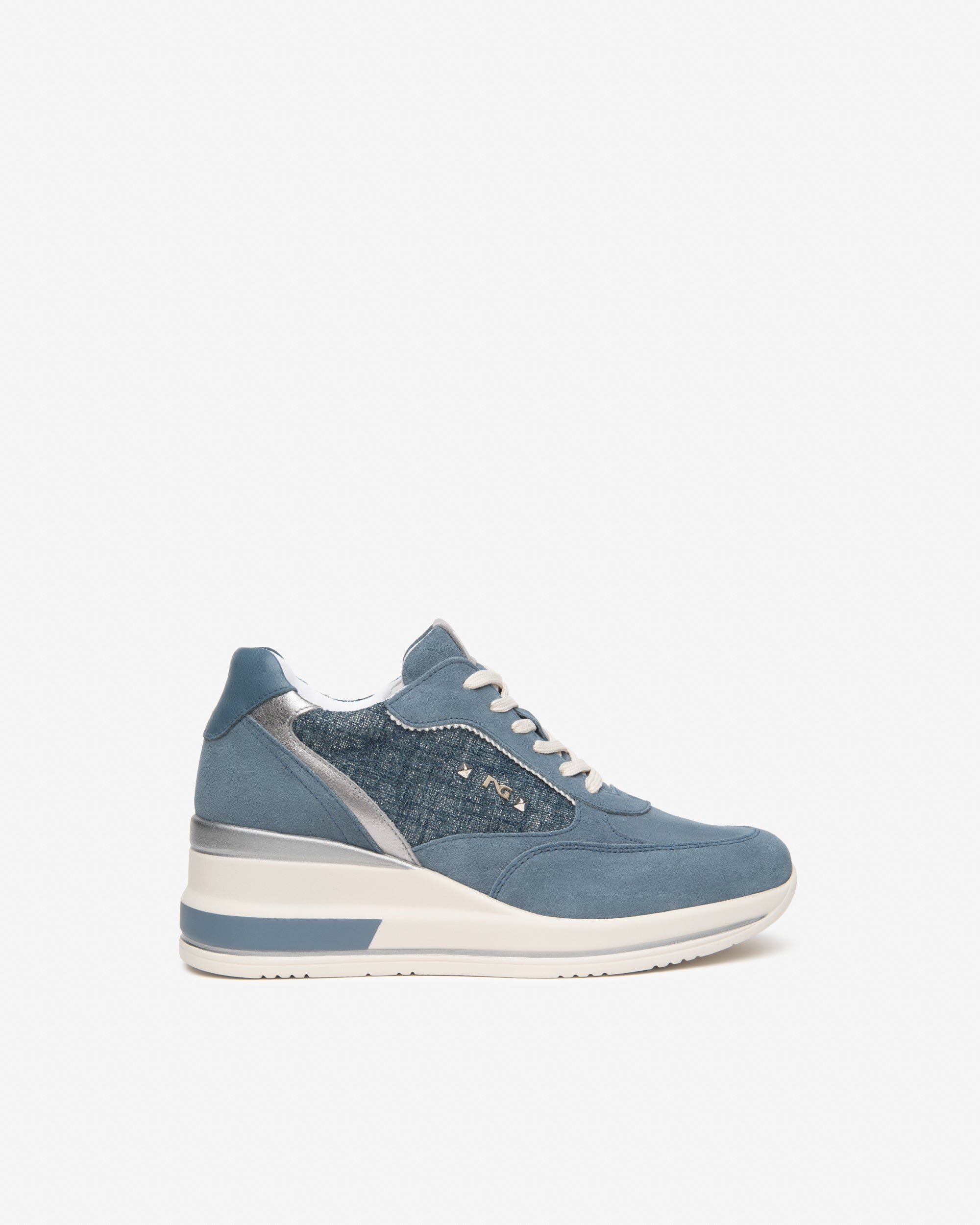 Sneakers Donna in Pelle, Tessuto e Materiale Tecnico