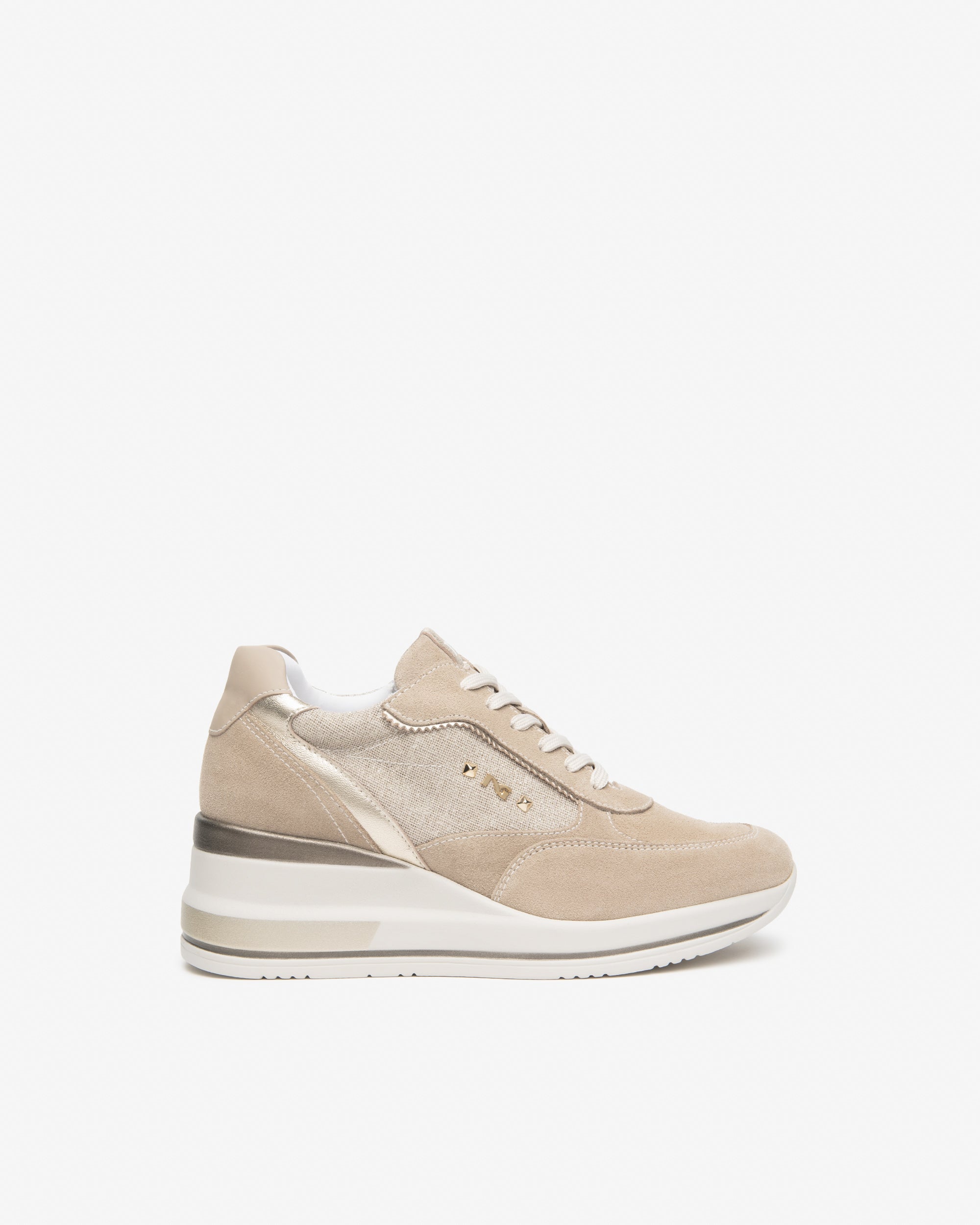 Sneakers Donna in Pelle, Tessuto e Materiale Tecnico