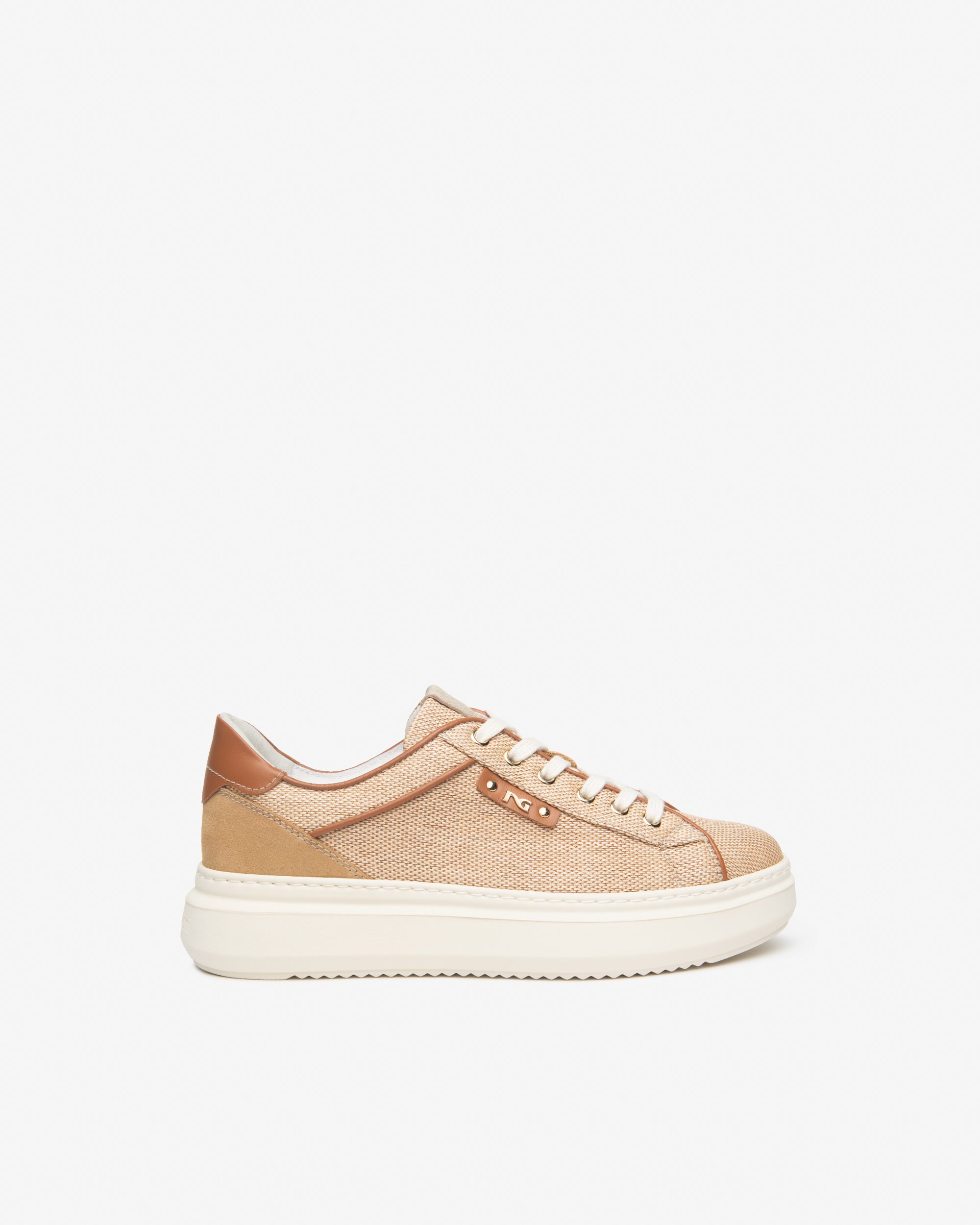 Sneakers Donna in Tessuto e Pelle