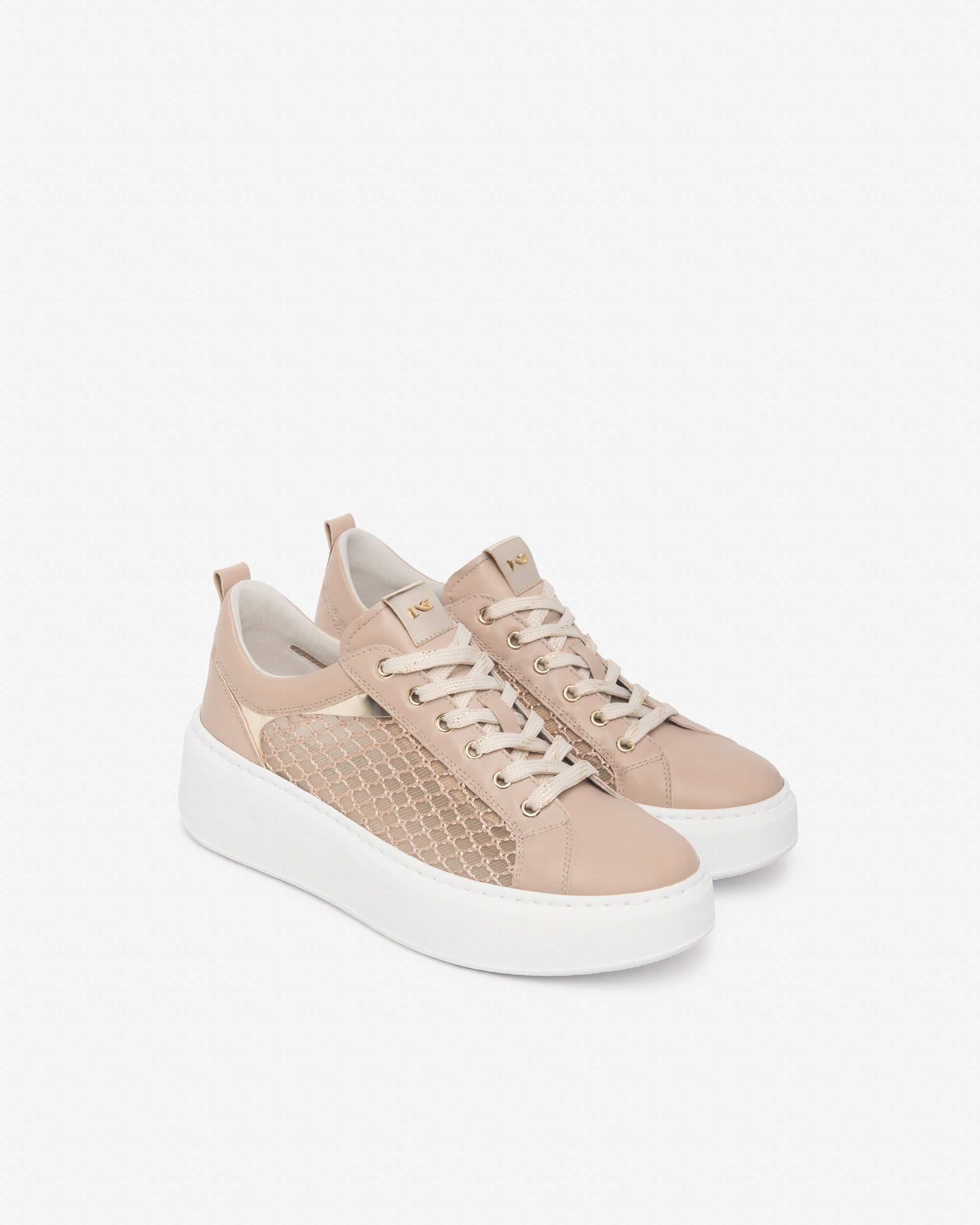 Sneakers Donna in Pelle, Tela e Materiale Tecnico