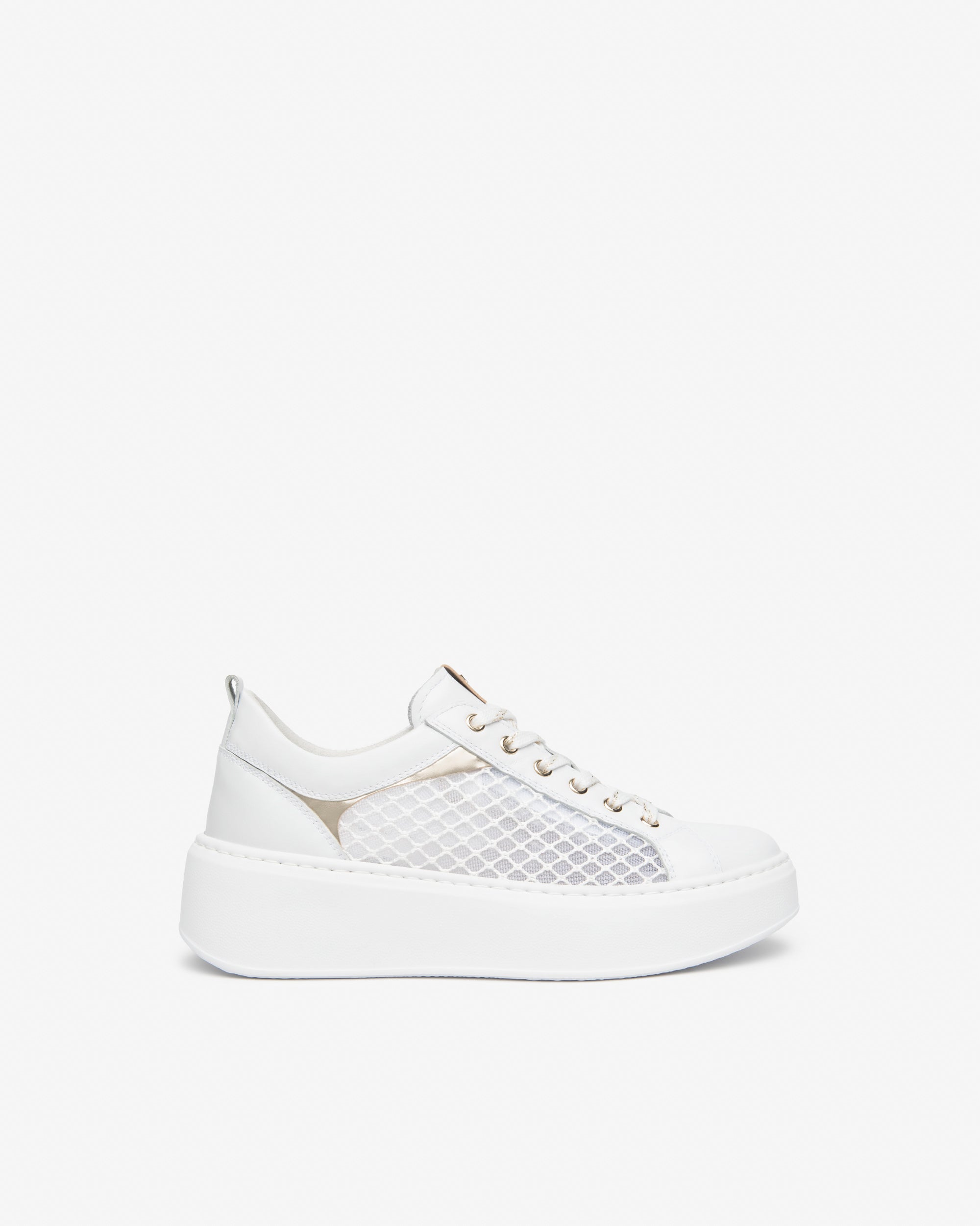 Sneakers Donna in Pelle, Tela e Materiale Tecnico