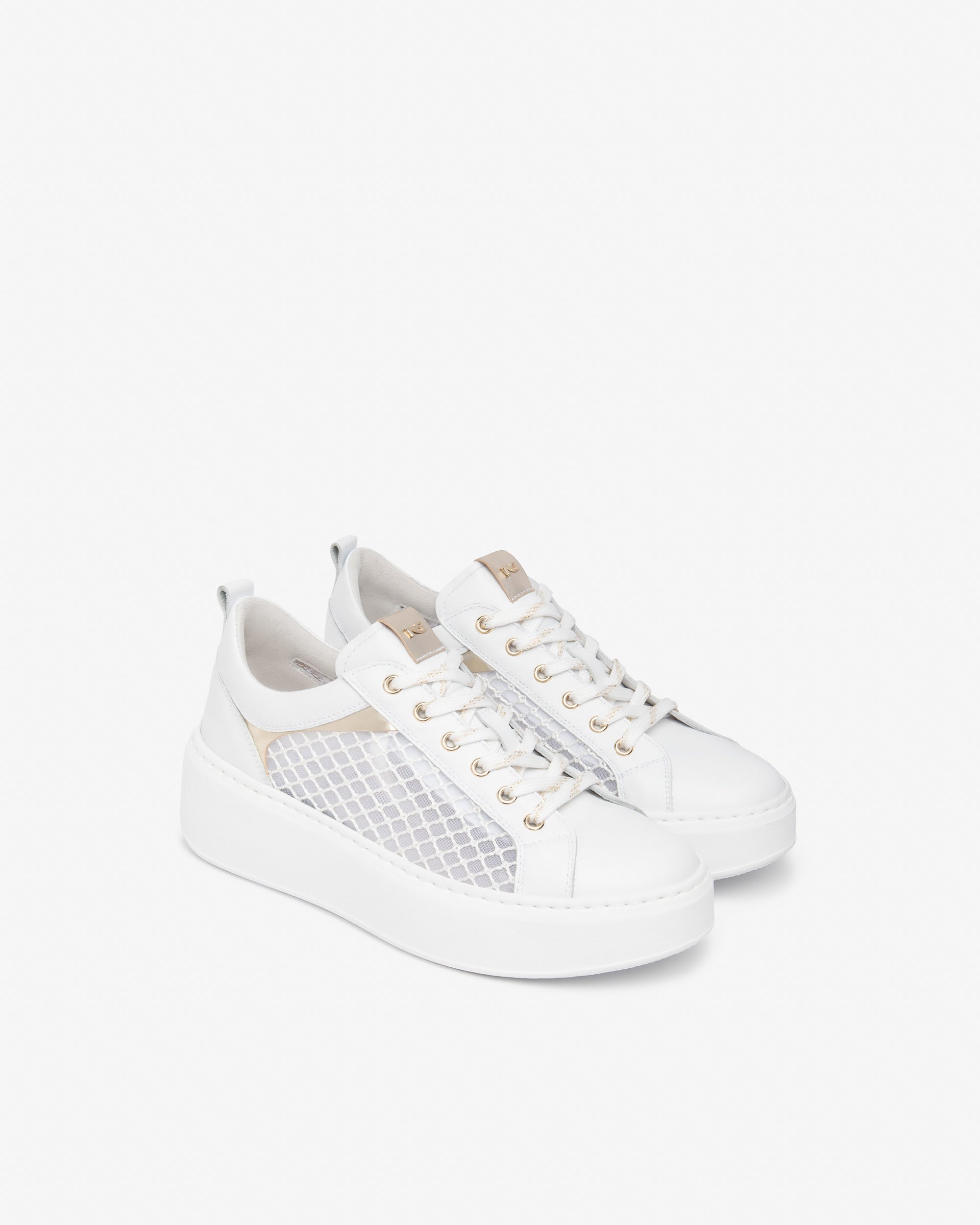 Sneakers Donna in Pelle, Tela e Materiale Tecnico
