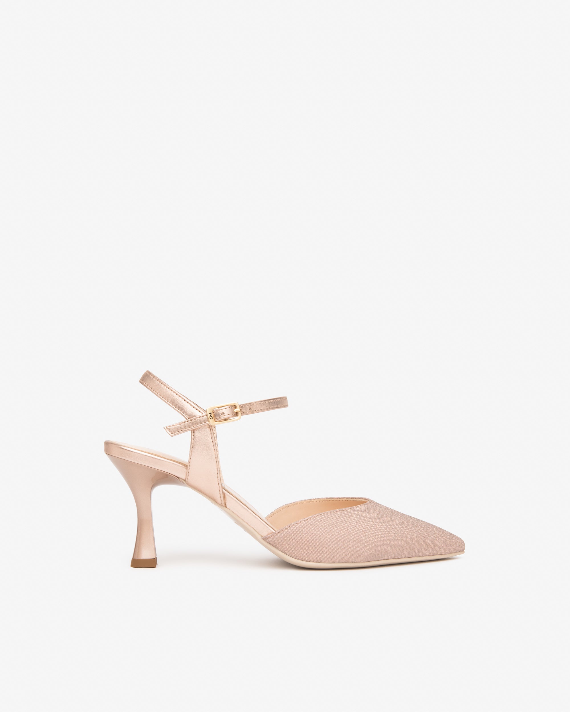 Slingback Donna in Pelle e Tessuto