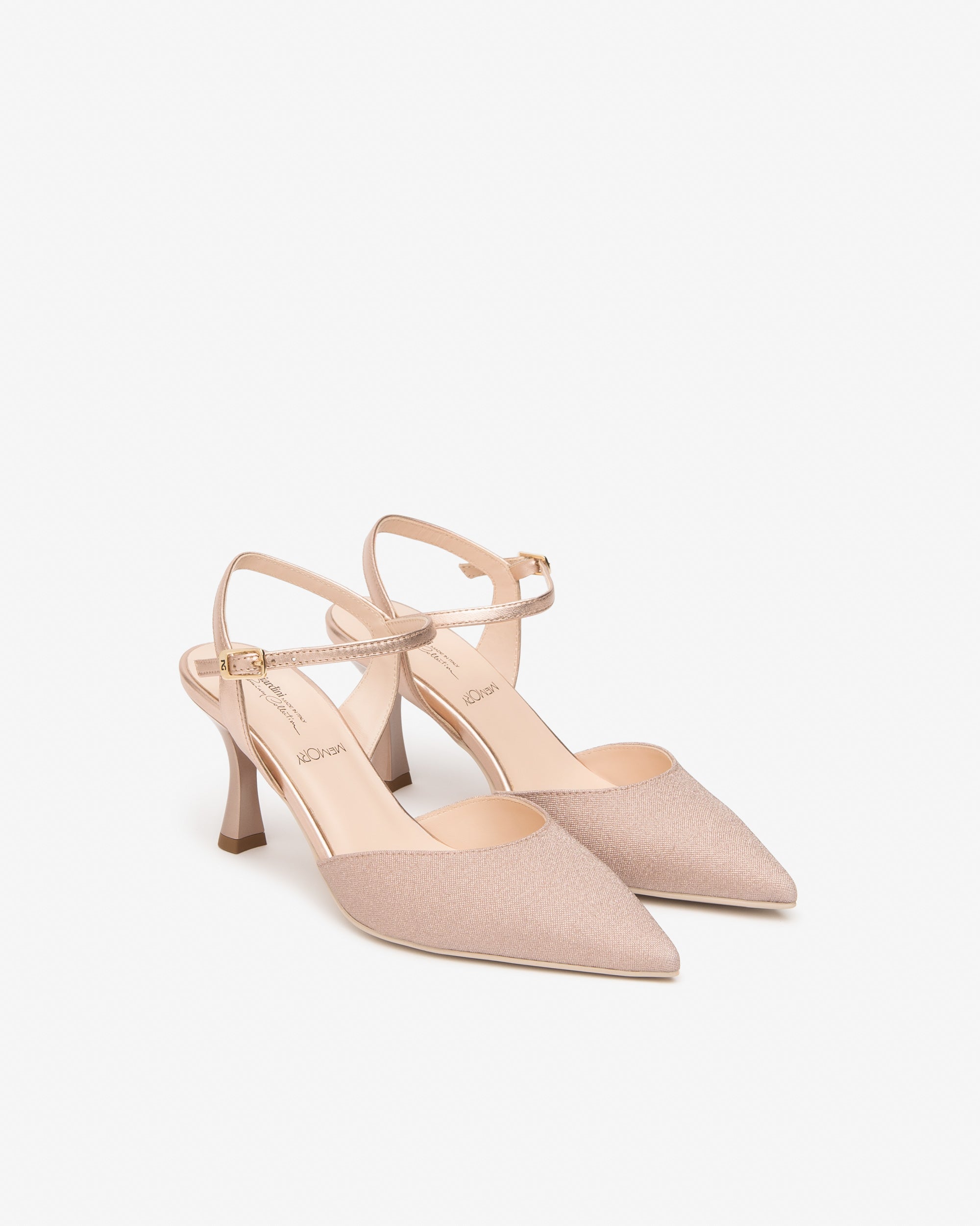 Slingback Donna in Pelle e Tessuto