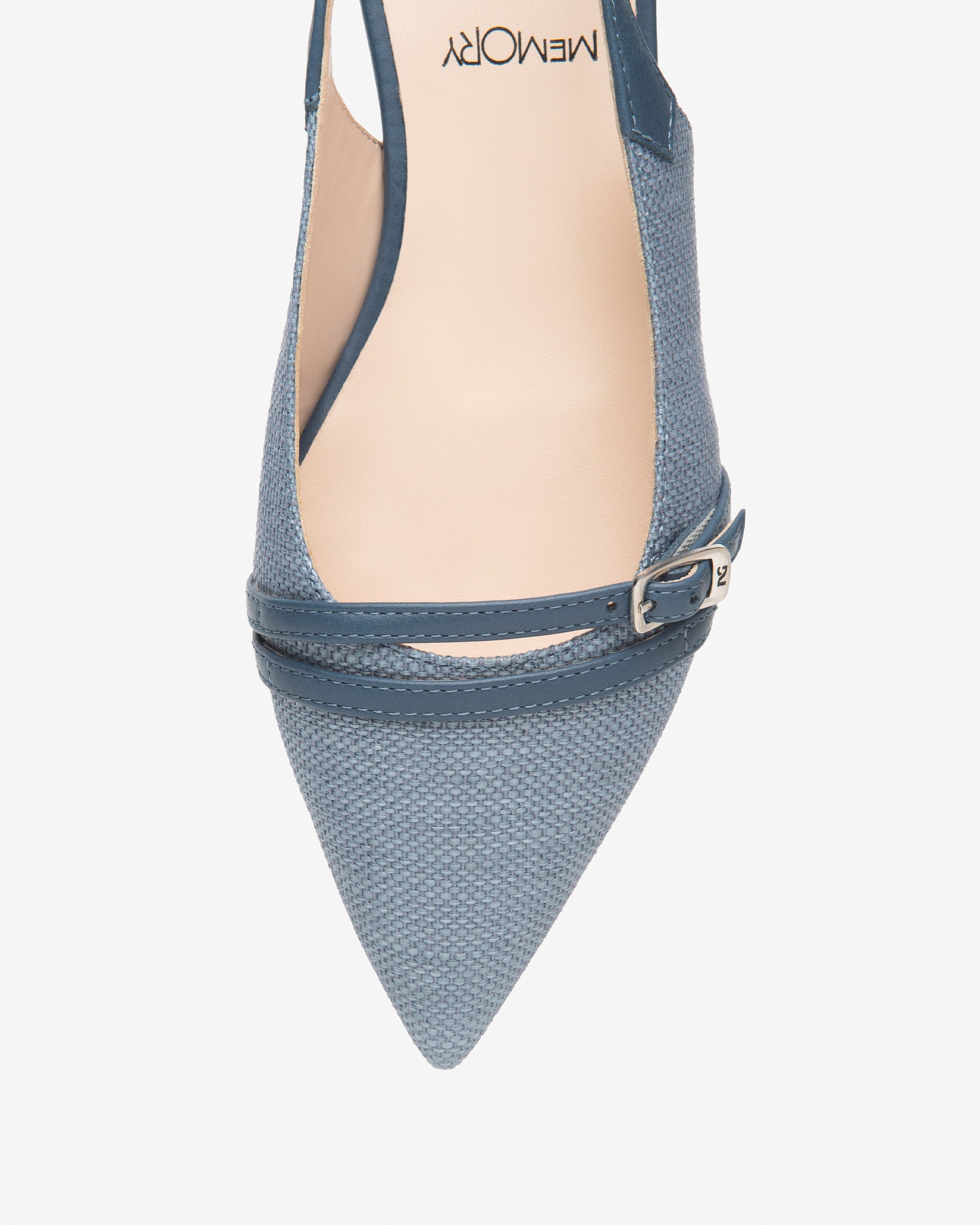 Slingback Donna in Tessuto e Pelle