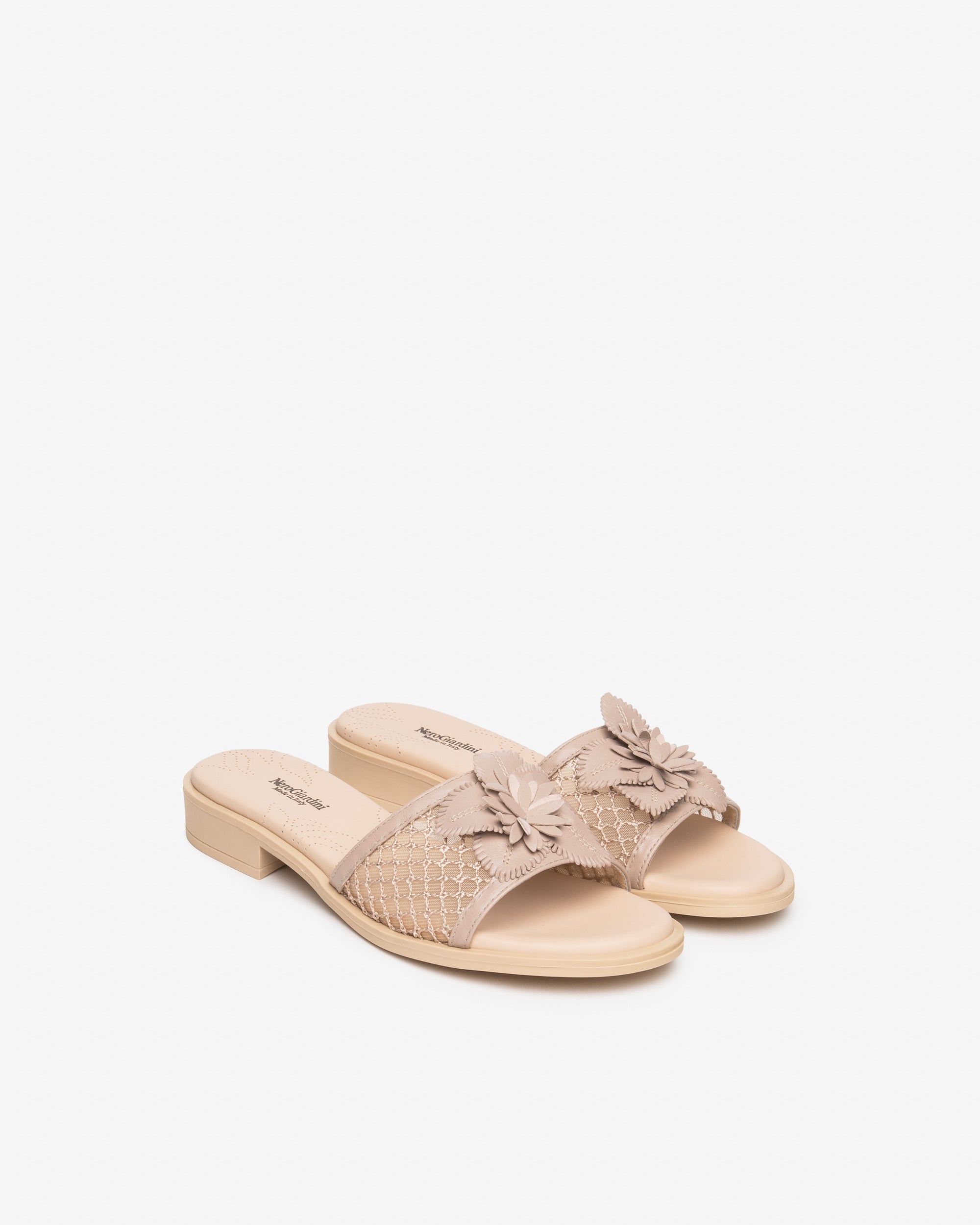 Ciabatte Donna in Pelle e Tela