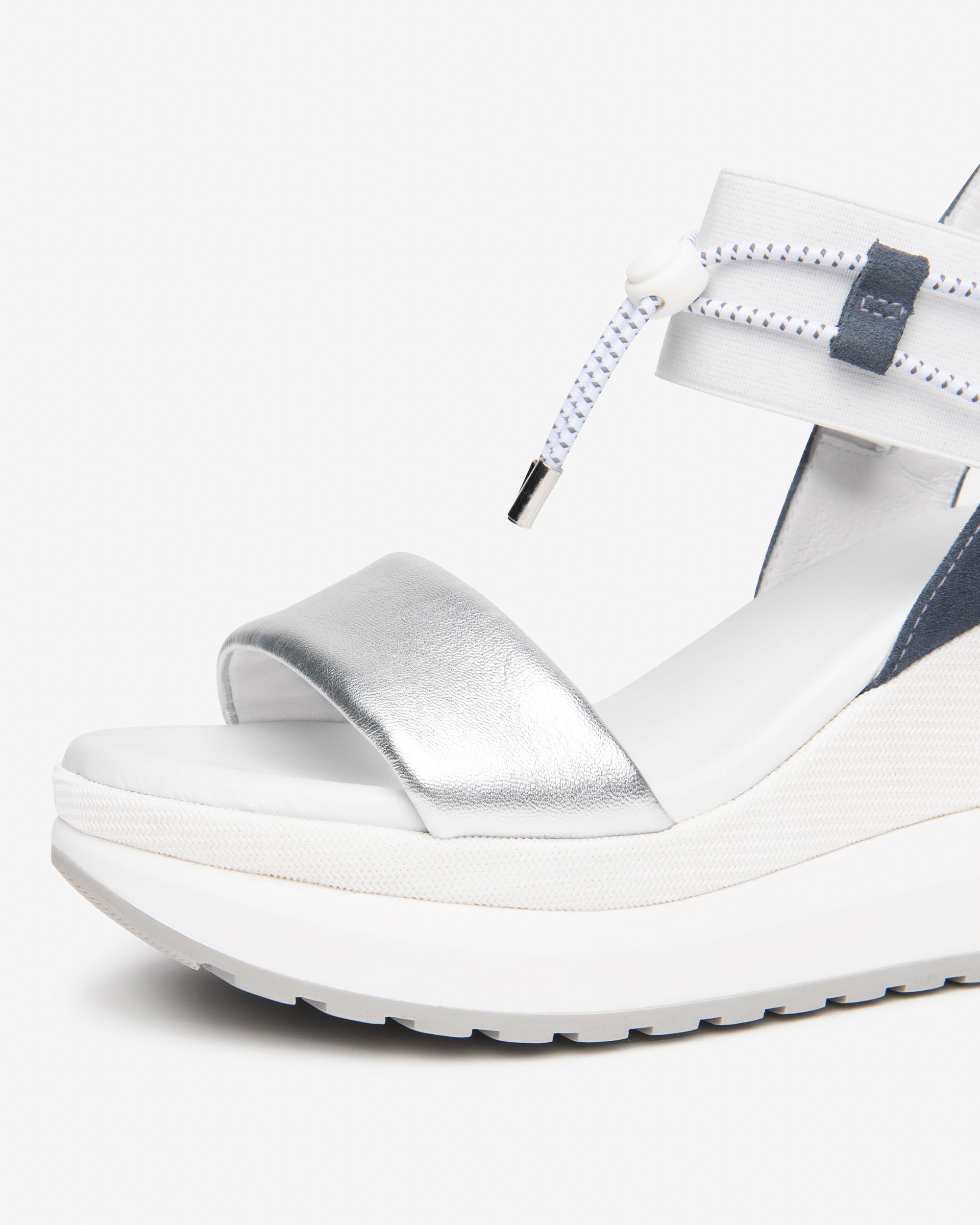 Sandali Donna in Pelle, Tela e Materiale Tecnico