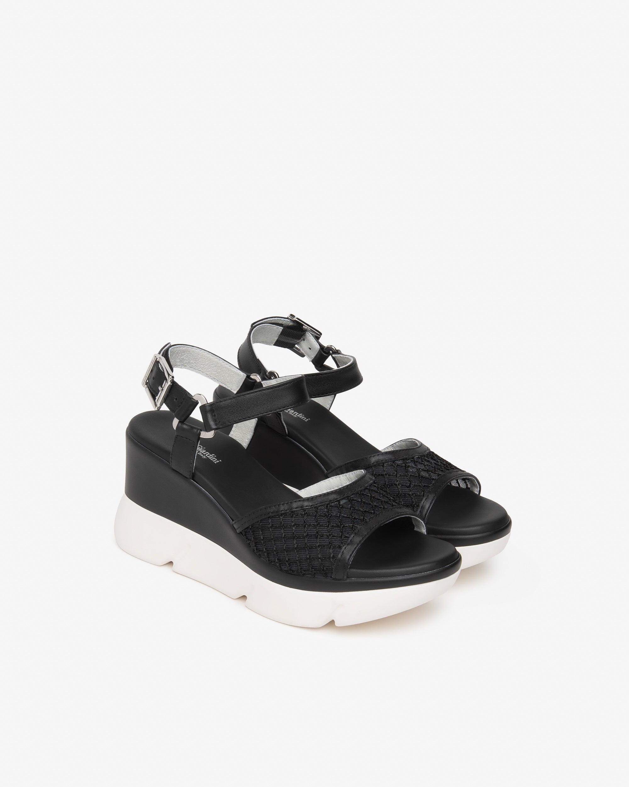 Sandali Donna in Pelle e Tela