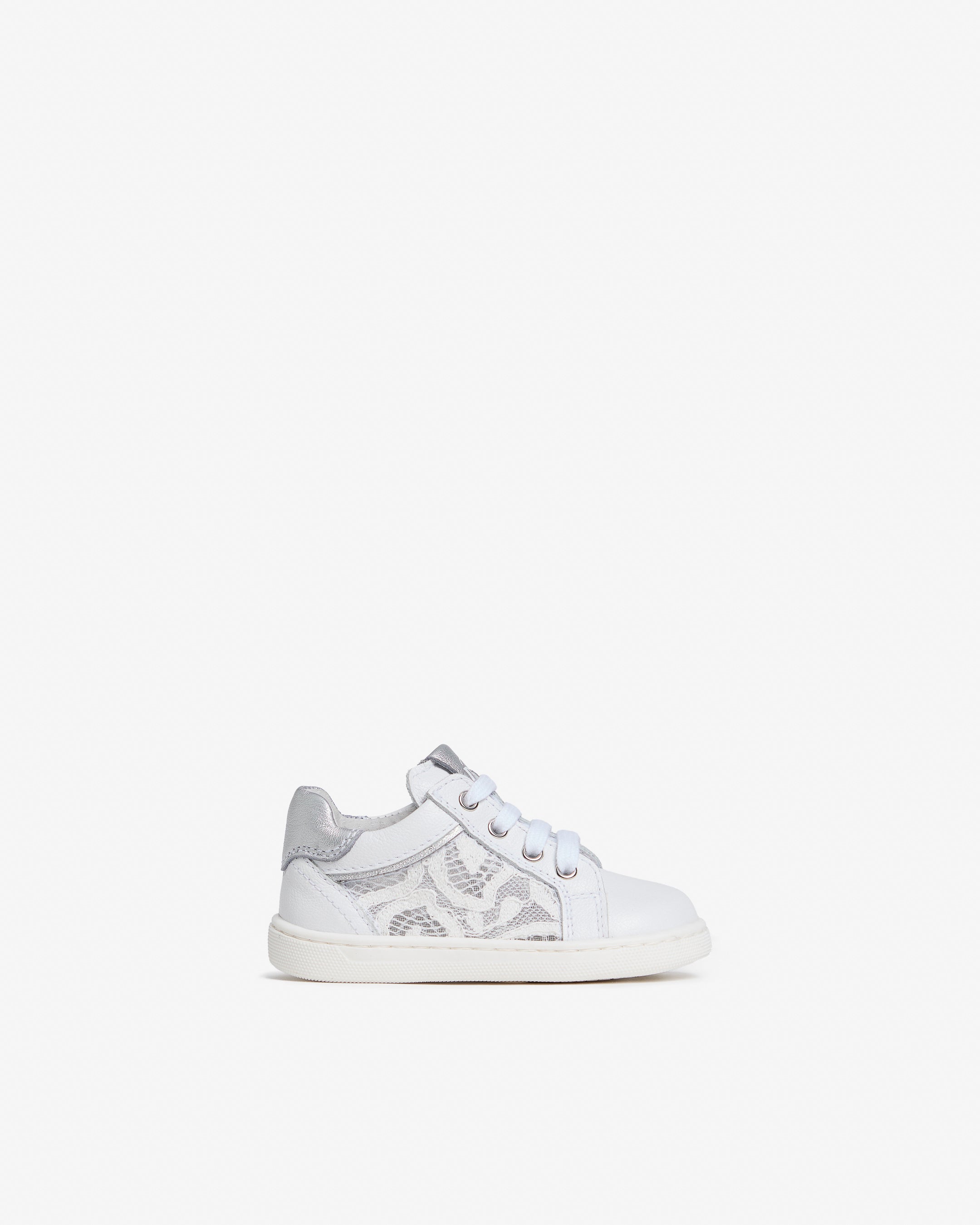 Sneakers Junior da Bambina in Tessuto e Pelle