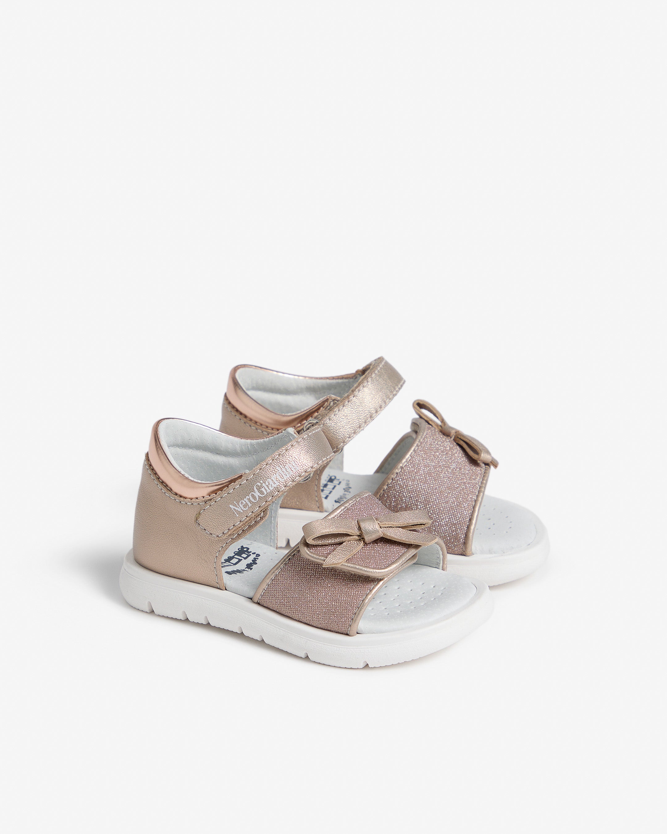Sandali Junior da Bambina in Materiale Tecnico e Pelle