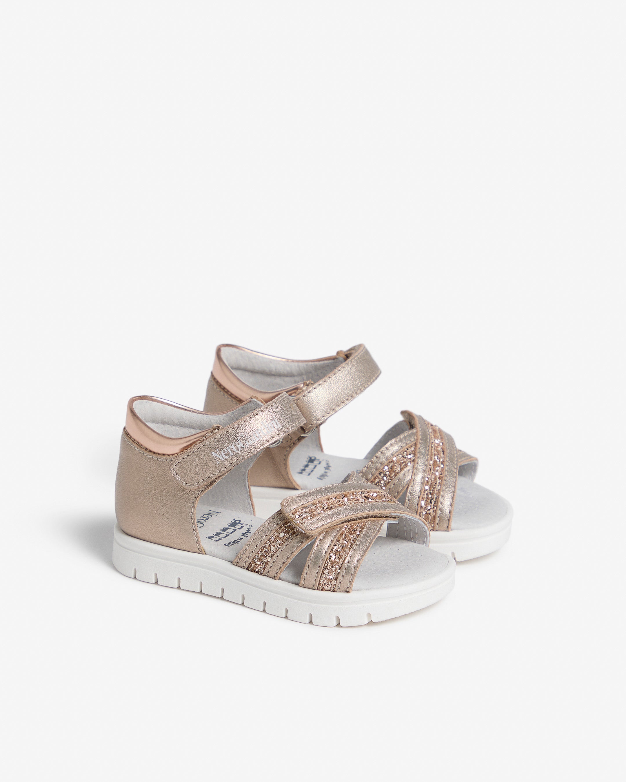 Sandali Junior da Bambina in Materiale Tecnico e Pelle