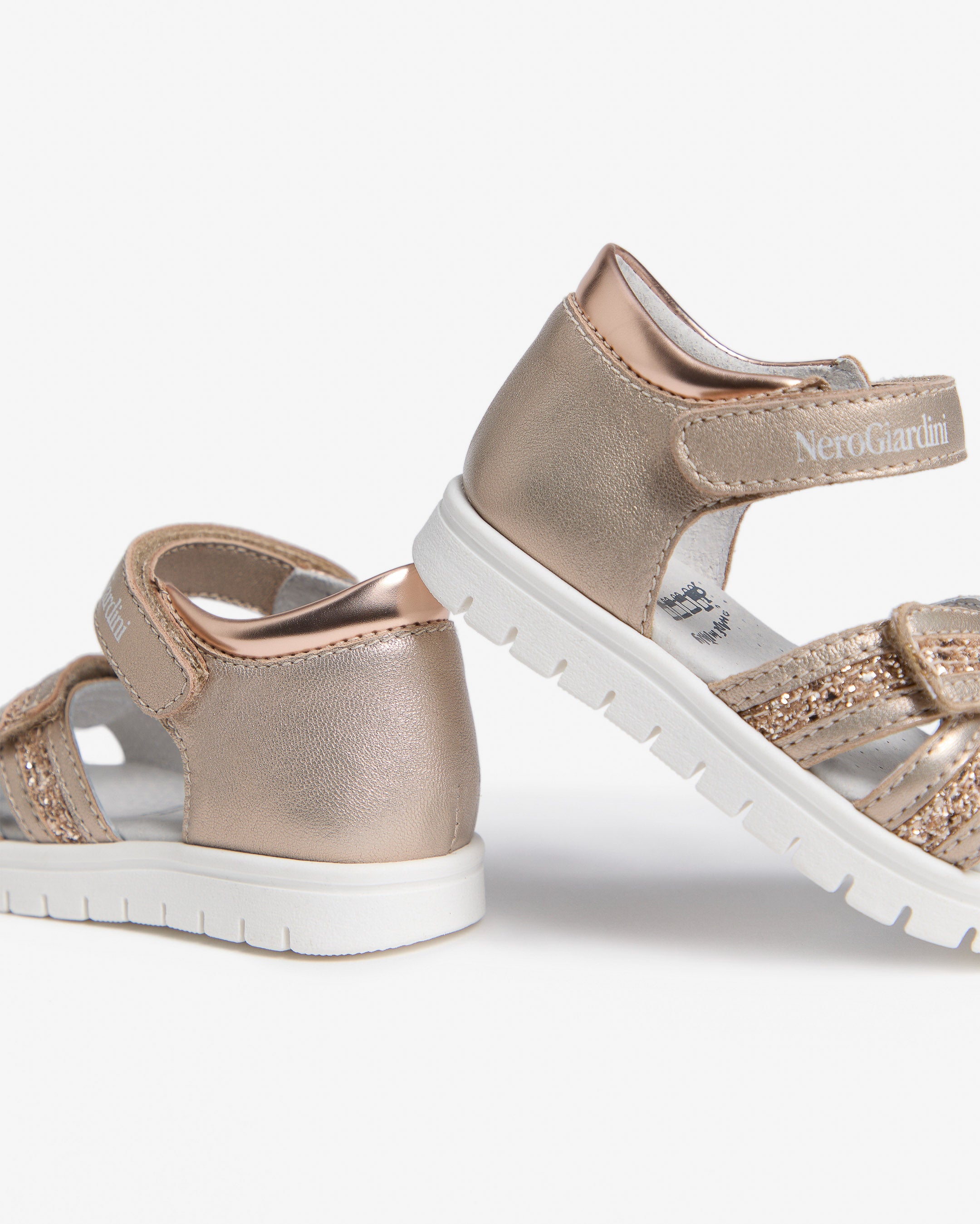 Sandali Junior da Bambina in Materiale Tecnico e Pelle