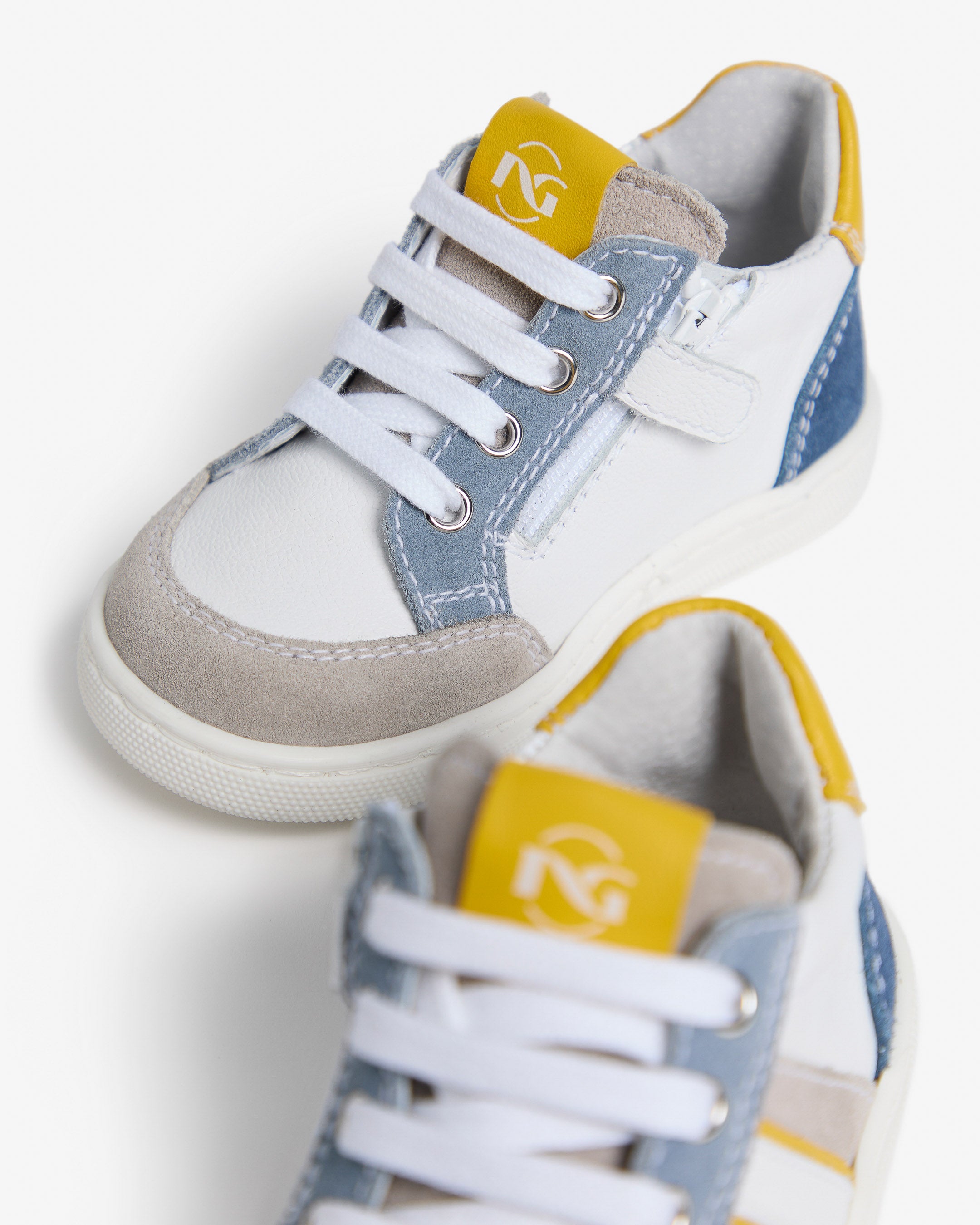 Sneakers Junior da Bambino in Pelle e Camoscio