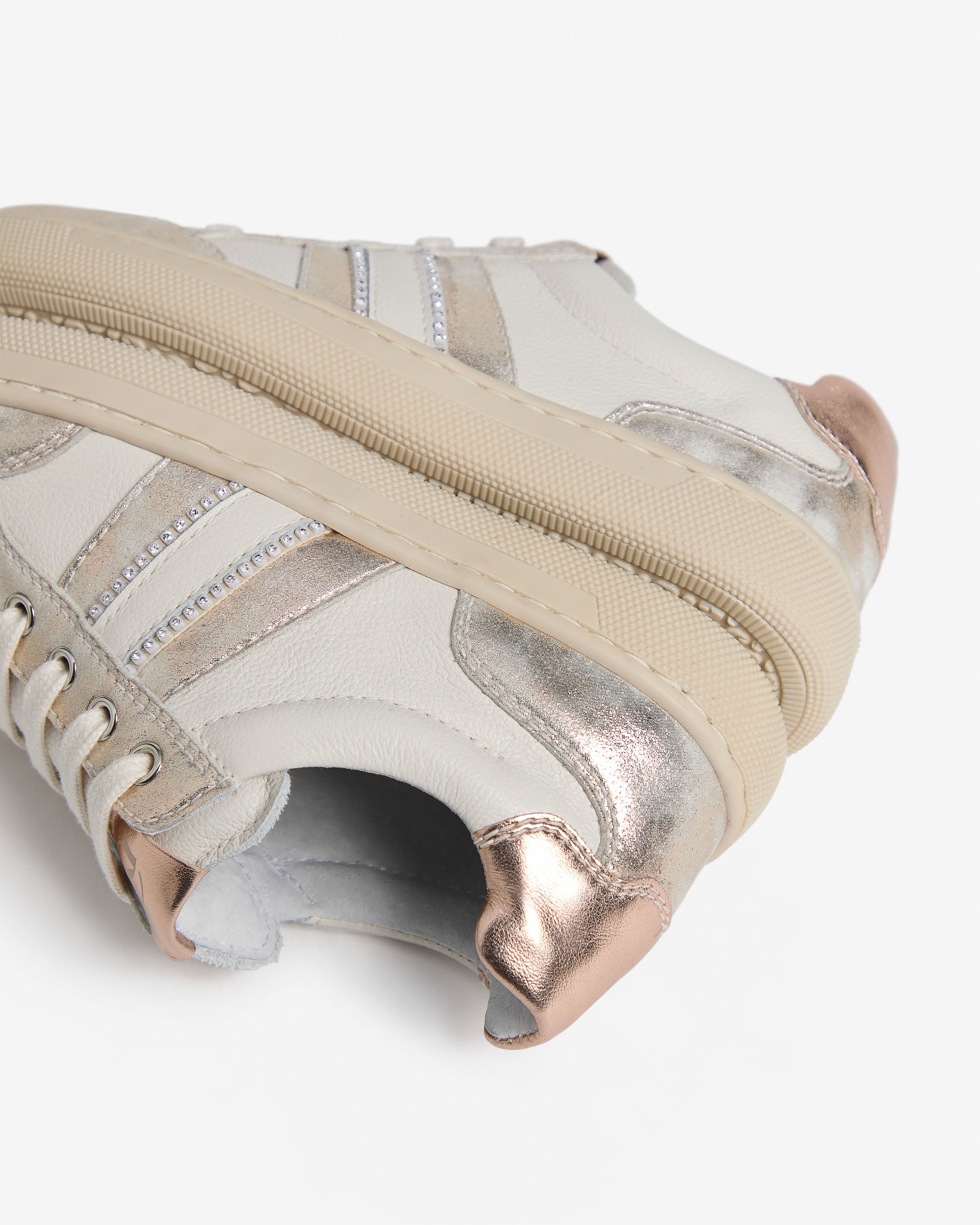 Sneakers Junior da Bambina in Pelle e Materiale Tecnico