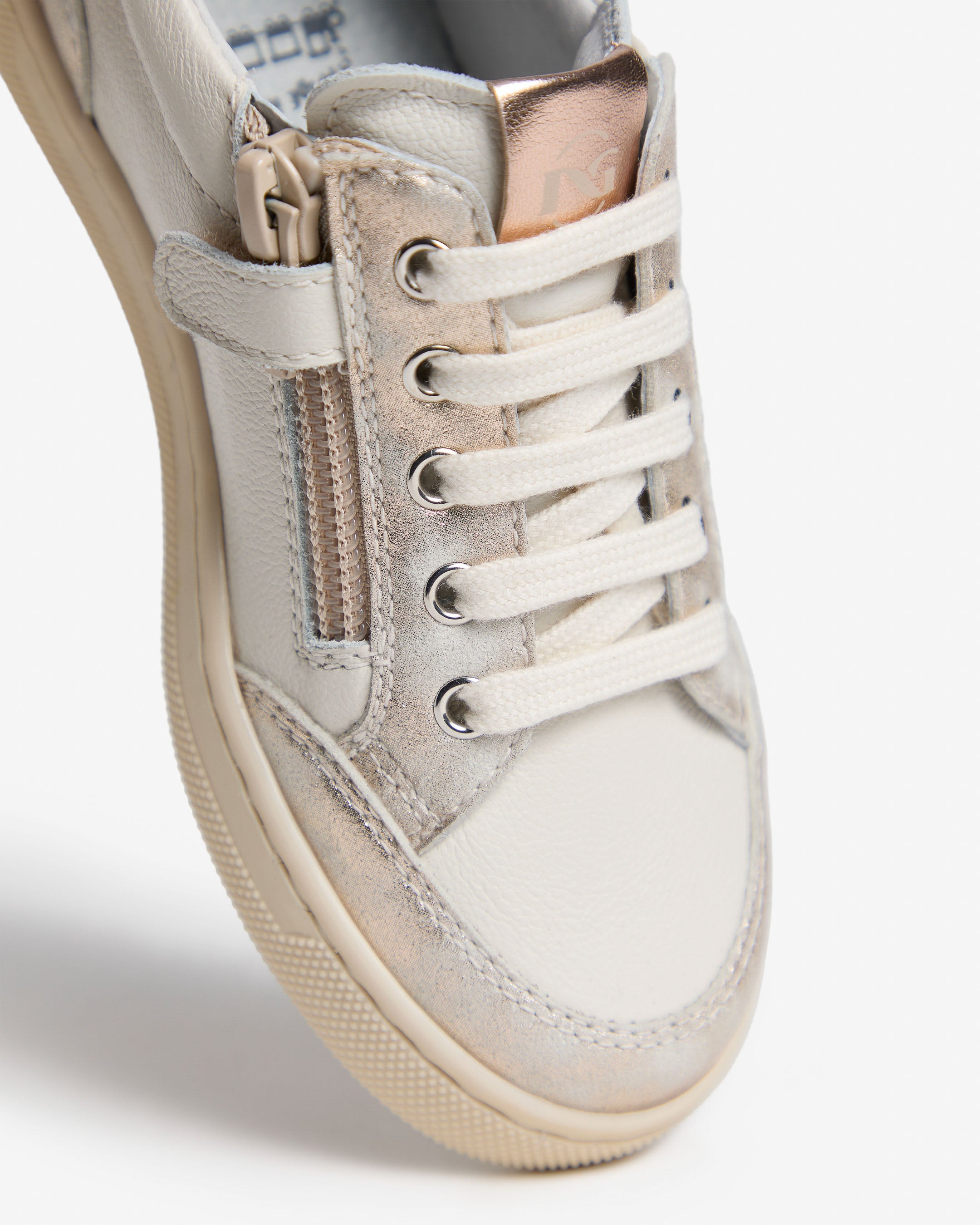 Sneakers Junior da Bambina in Pelle e Materiale Tecnico