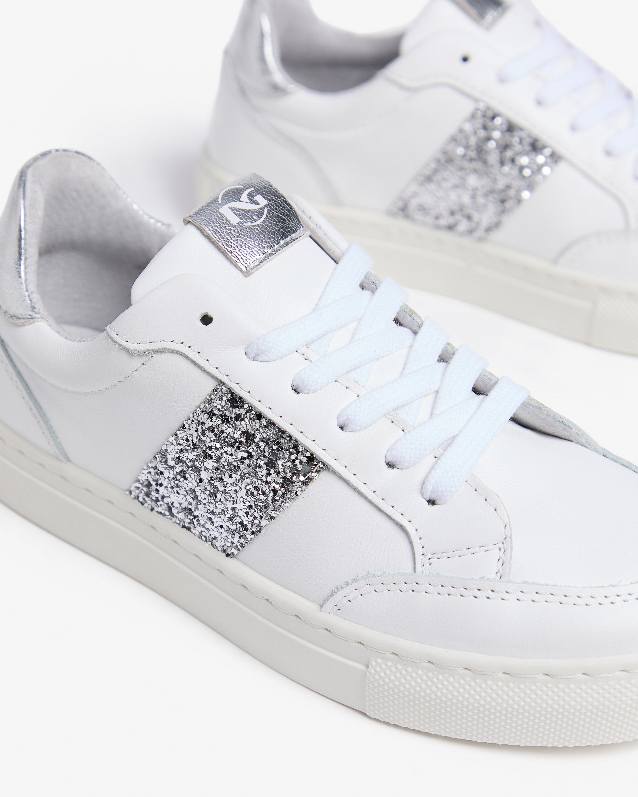 Sneakers Teens da Ragazza in Pelle e Materiale Tecnico